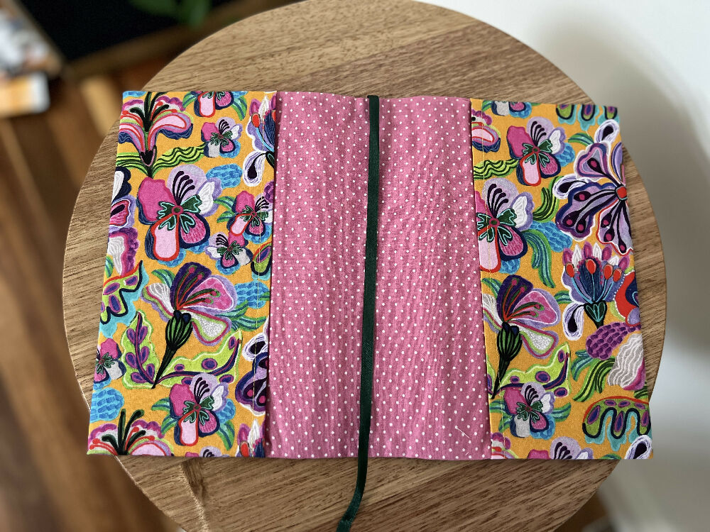 Notebook Cover - Bright Pansies - A5