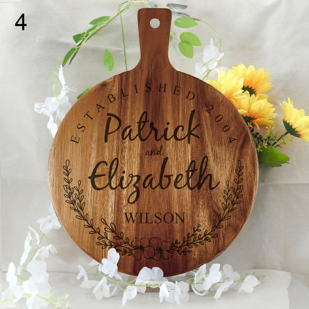 Personalised monogrammed engraved serving board
