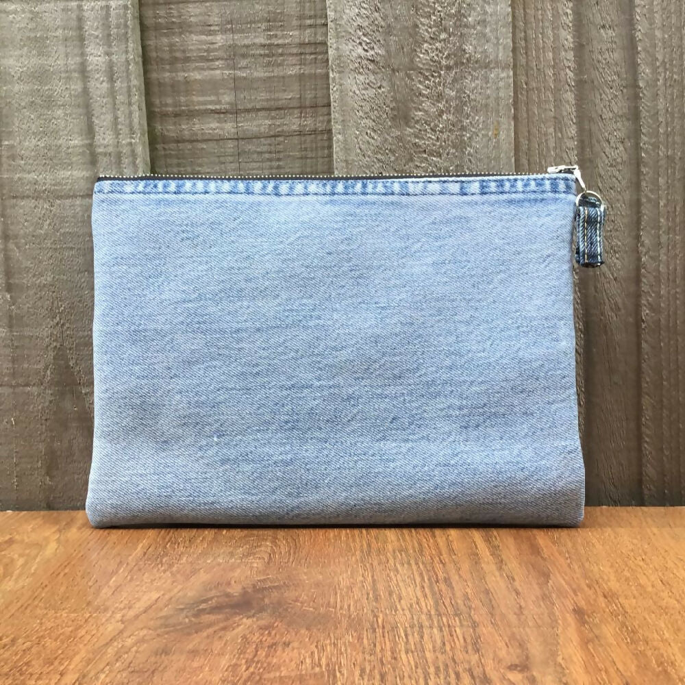Upcycled Denim Clutch – Lee Patch