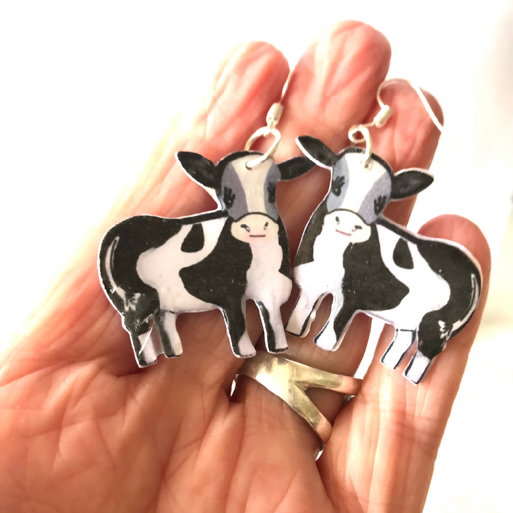 Cow earrings