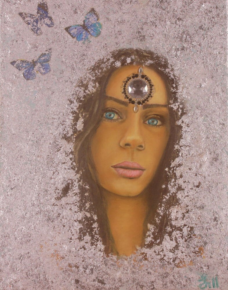 Divine Feminine Art - Silver light portrait