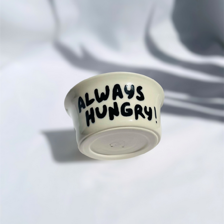 Always Hungry Handmade Small Ceramic Bowl