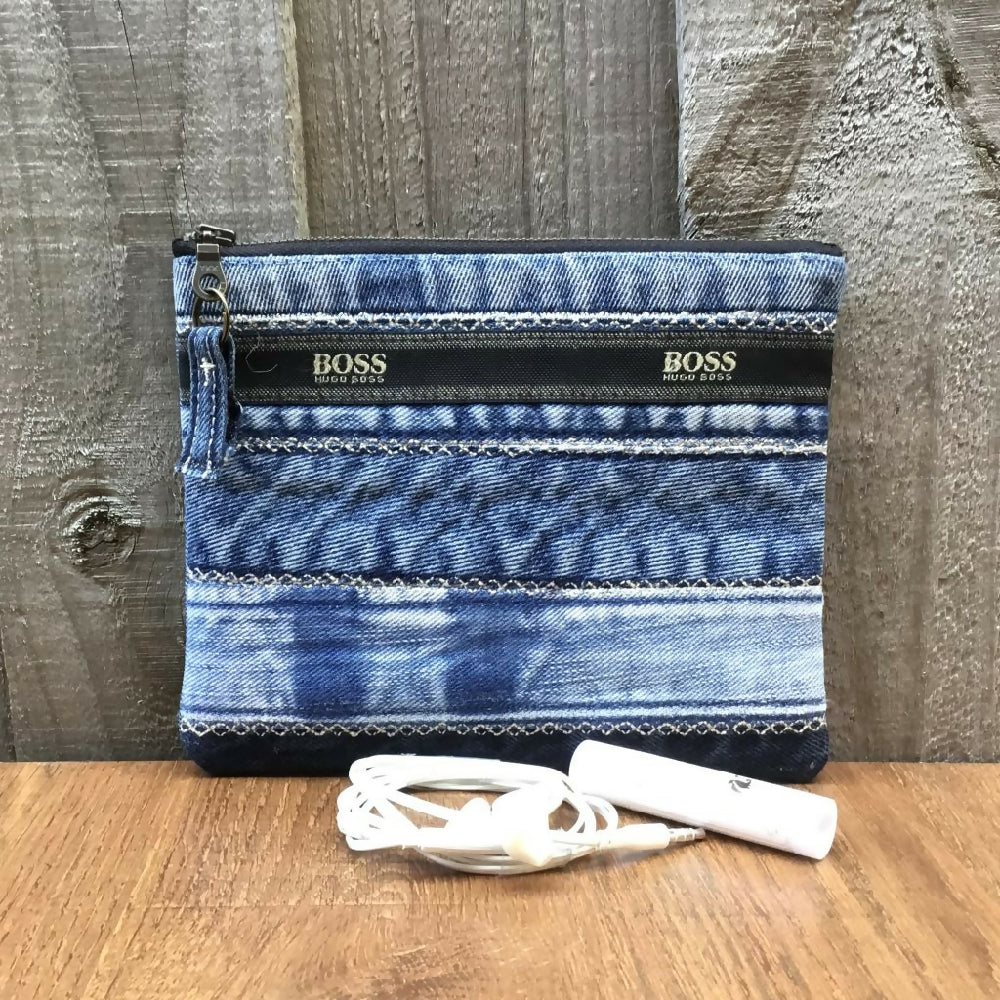 Upcycled Denim Coin Pouch - Waistband