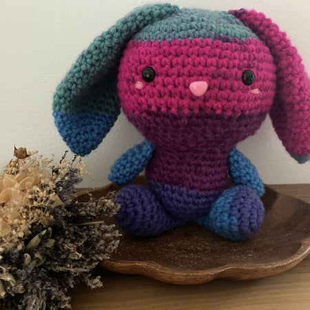 Handmade Crochet Bunny - Wool Blend