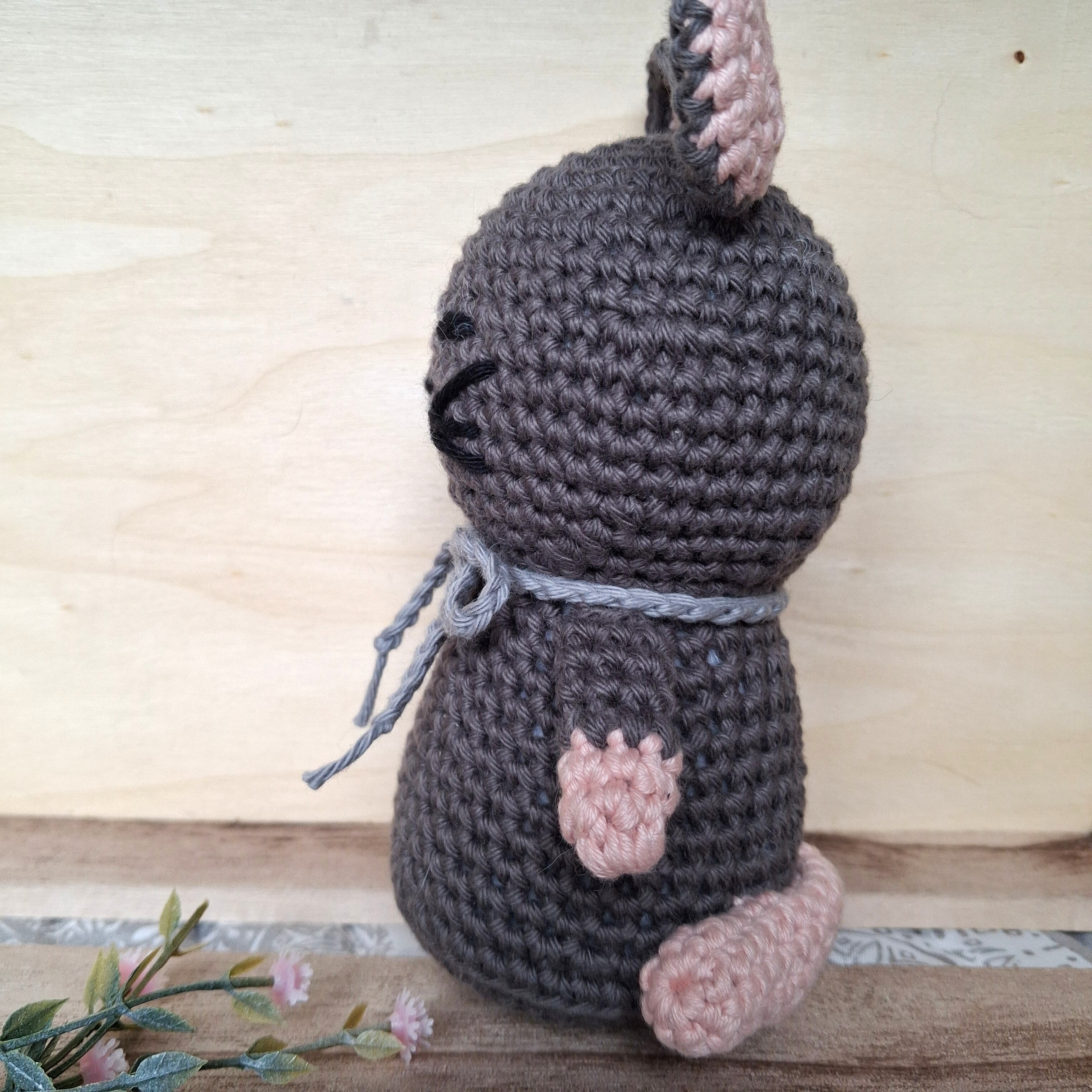Handmade Crochet Little Mouse - 100% Cotton