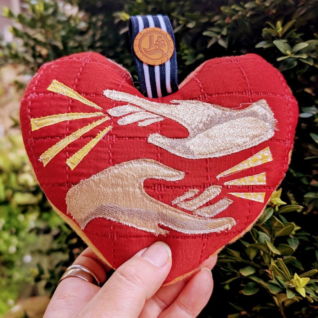 Heart Cushion - Healing Hands