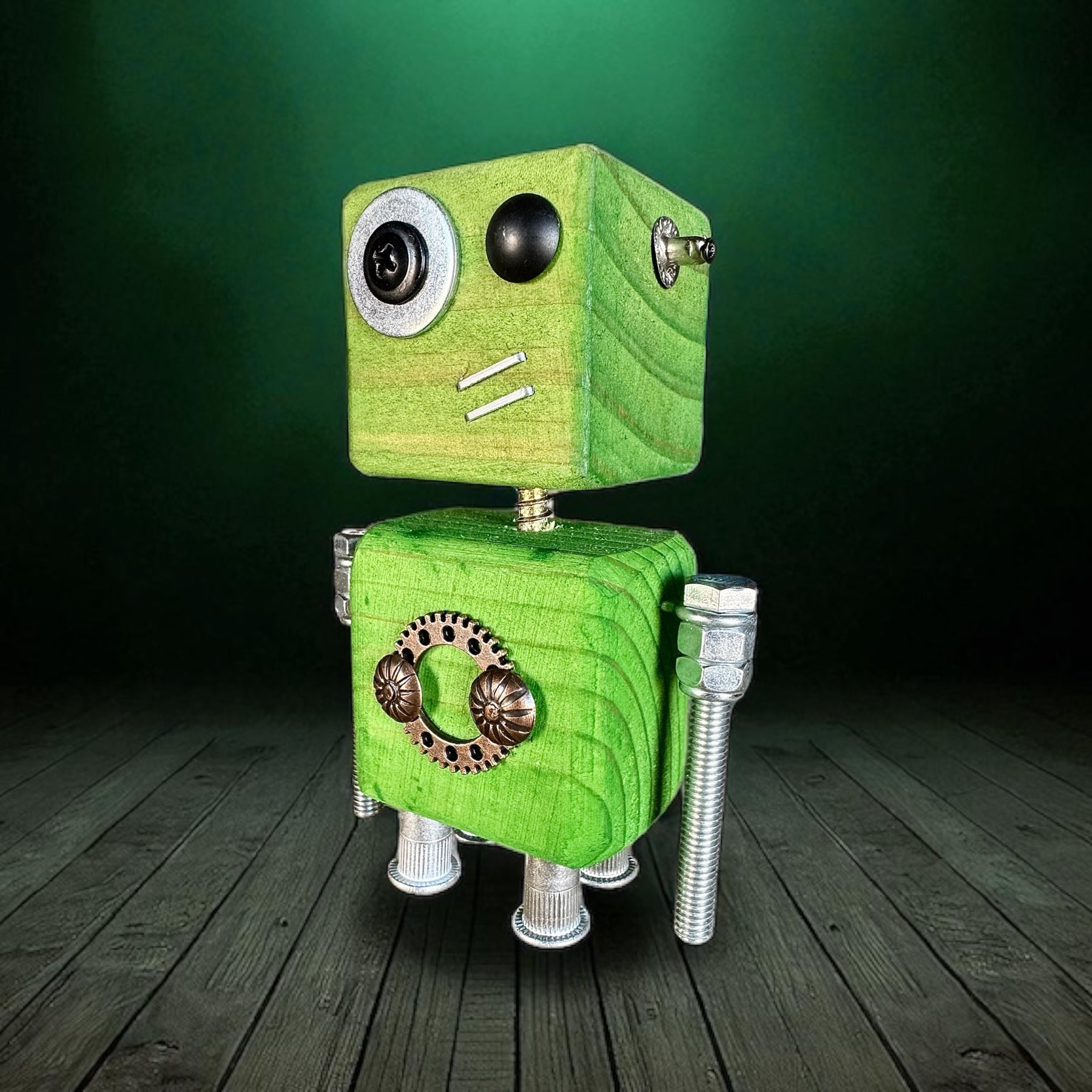 Henrik - Wooden Steampunk Superhero Robot