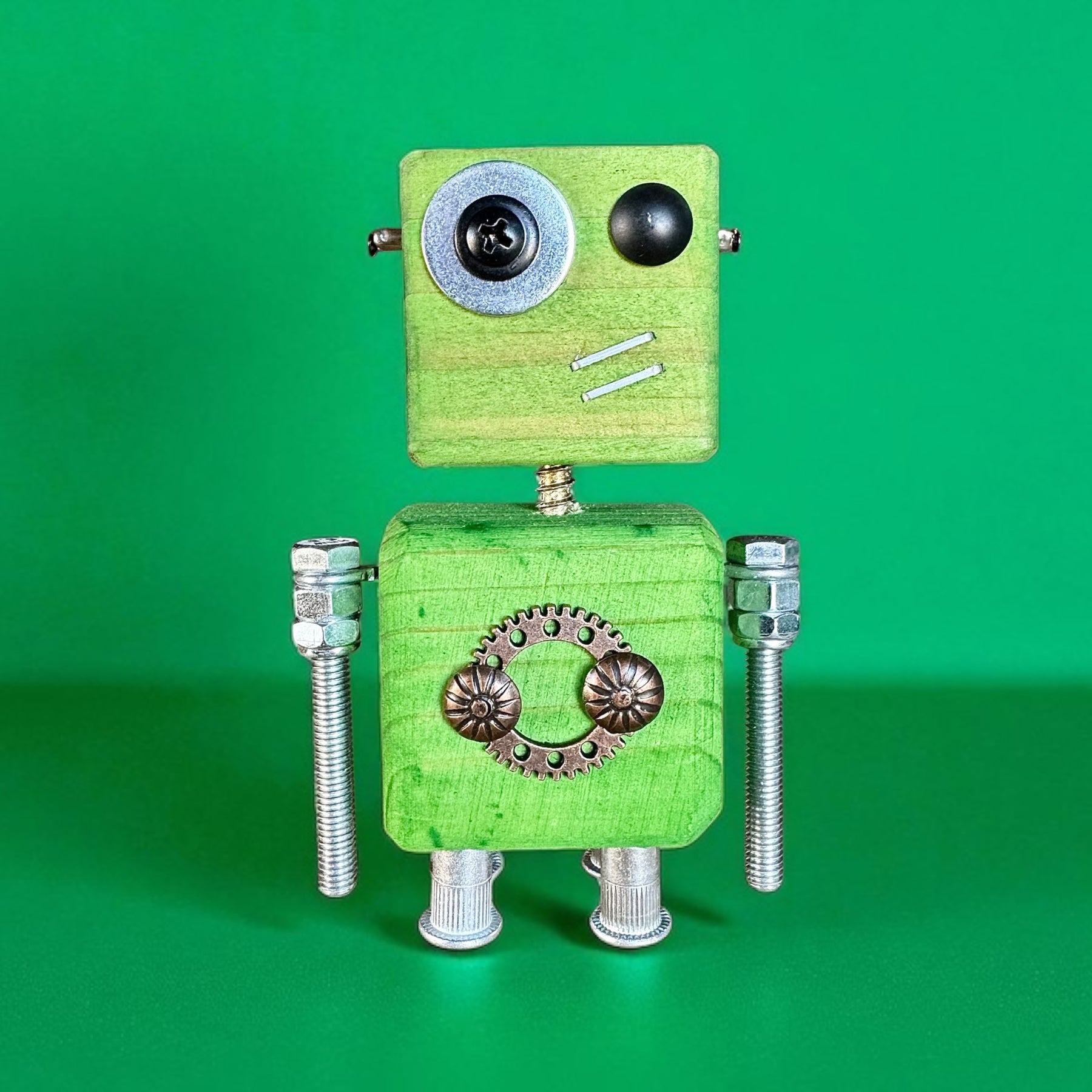 Henrik - Wooden Steampunk Superhero Robot