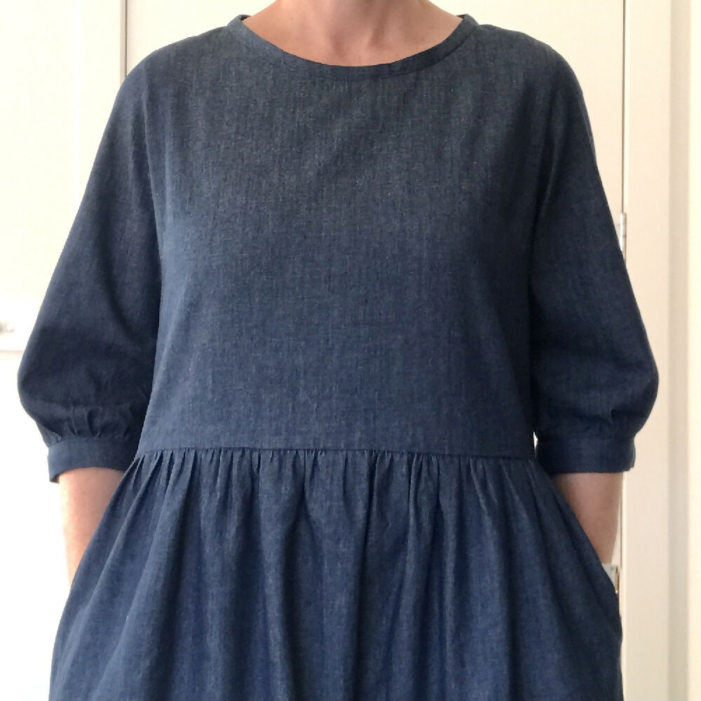 Harlow Dress - Dark Denim