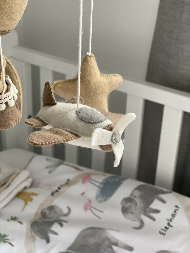 Baby Air Balloon Mobile for Nursery