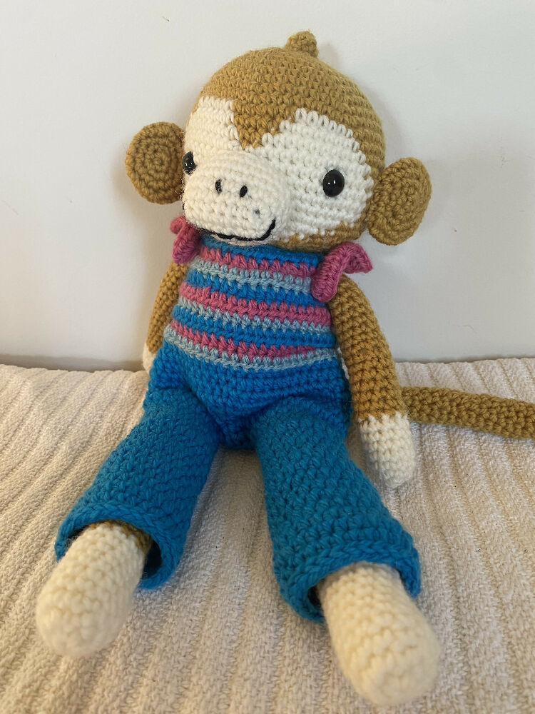 Lupita the Monkey - crocheted toy