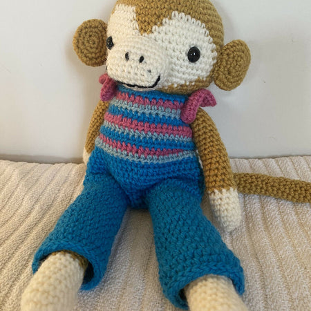 Lupita the Monkey - crocheted toy