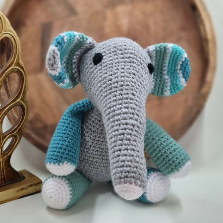 Elephant crochet toy