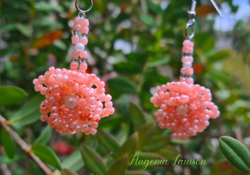 Beaded Flower Earrings