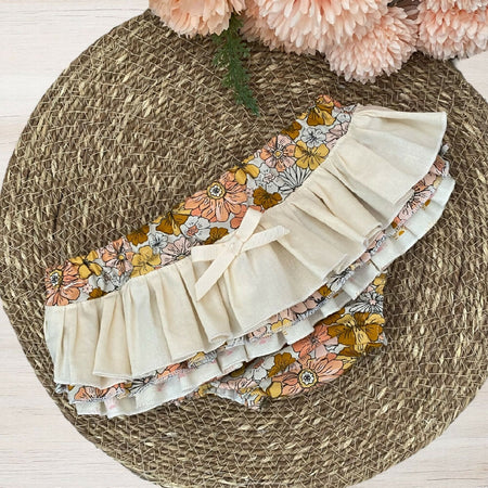 Rufflebutts - Nappy Cover - Retro Floral