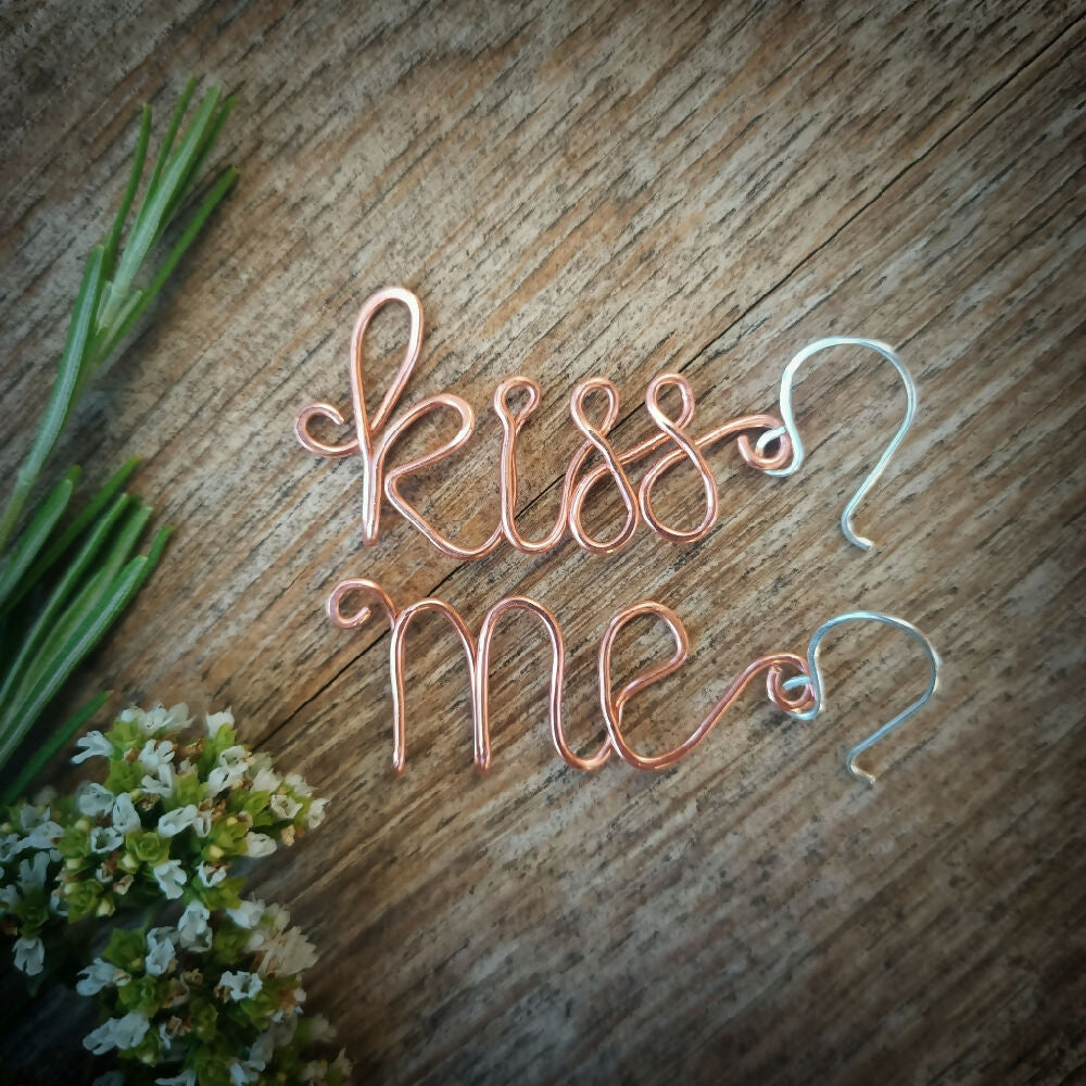 kiss-me-copper-silver-curse-ive-word-earrings