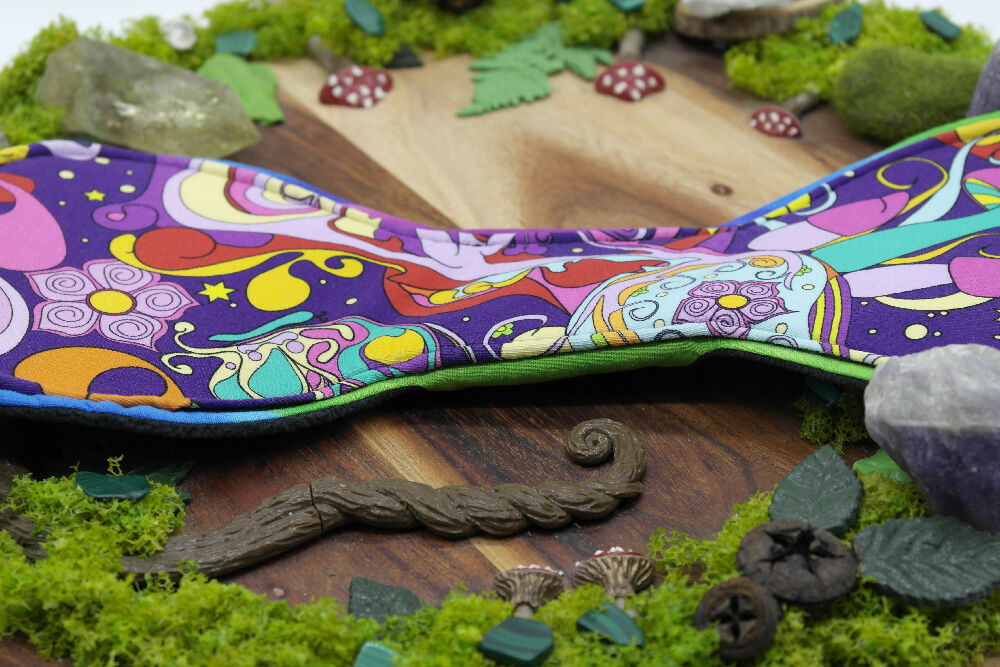 Eco-friendly reusable cloth pad 14" heavy (Flexuous) - Rainbow magic garden
