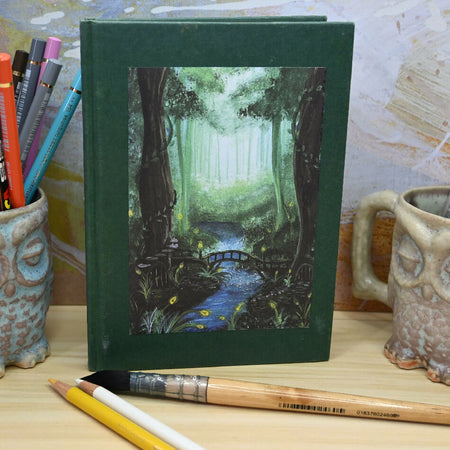 Watercolour Sketchbook Art Journal Green cover