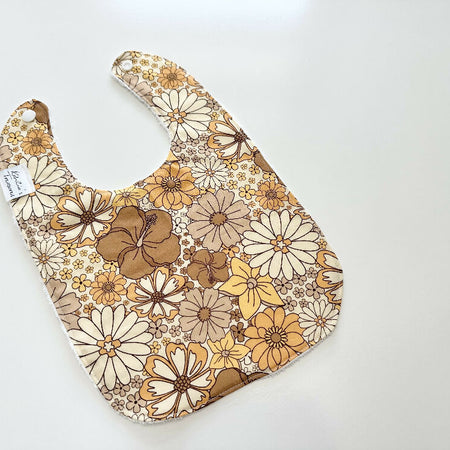 Retro floral bib