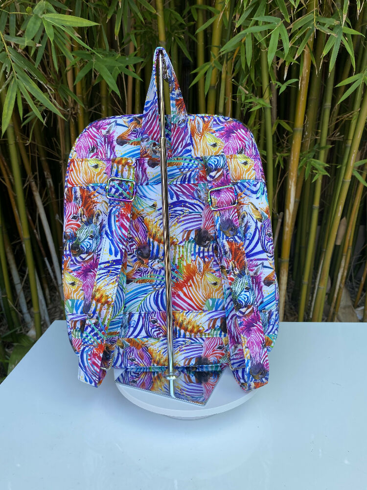 Rainbow Zebras Backpack