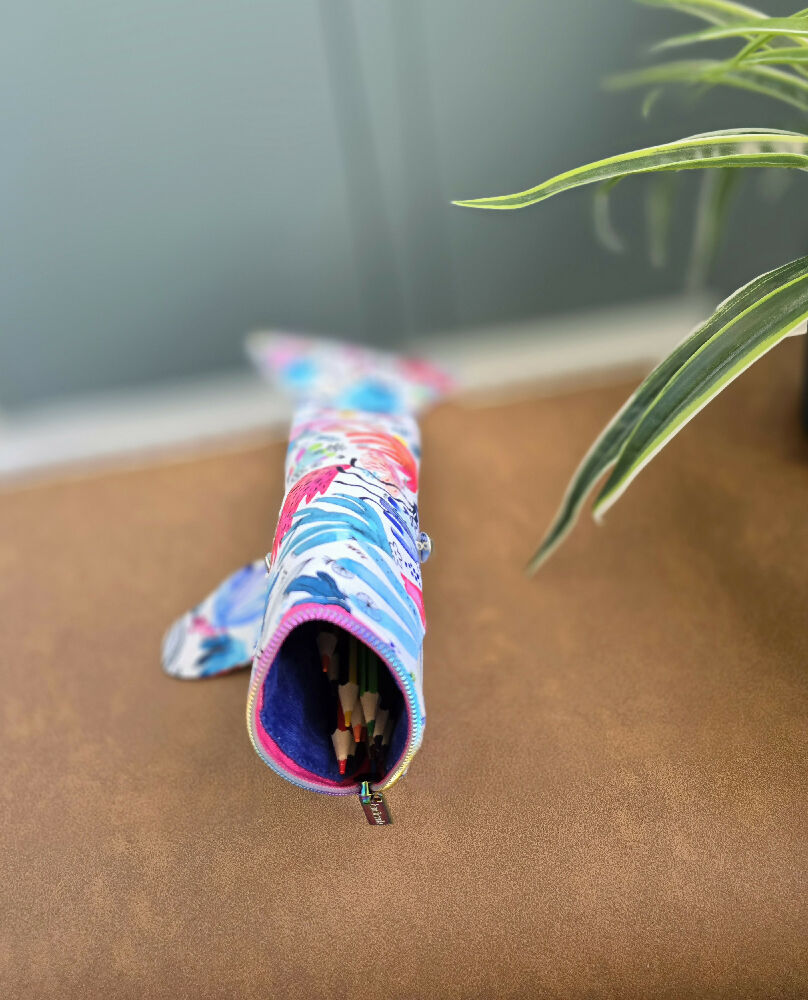 Whale pencil case. Back to school.