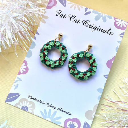 Earrings: Christmas earrings