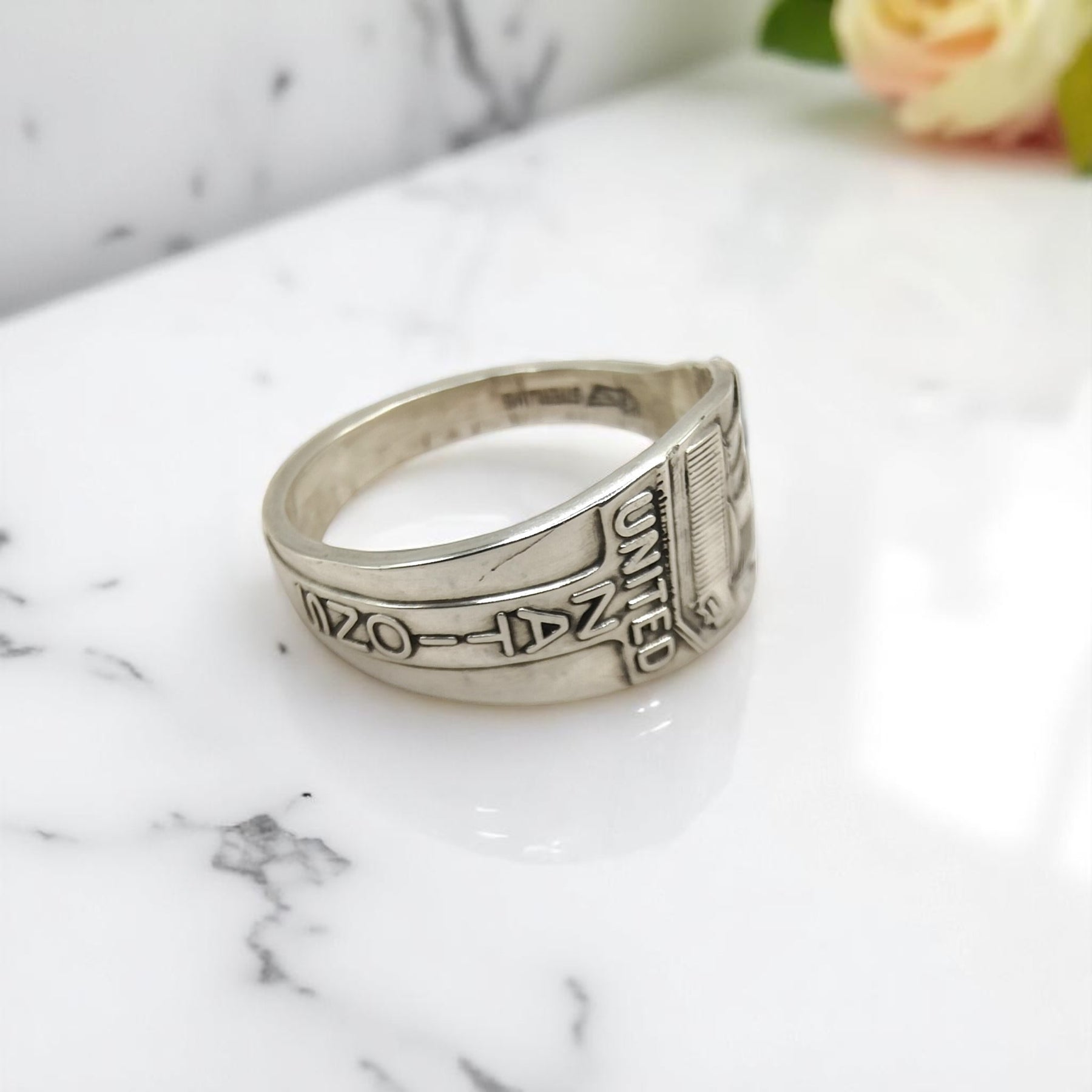 United Nations Spoon Ring – Size U