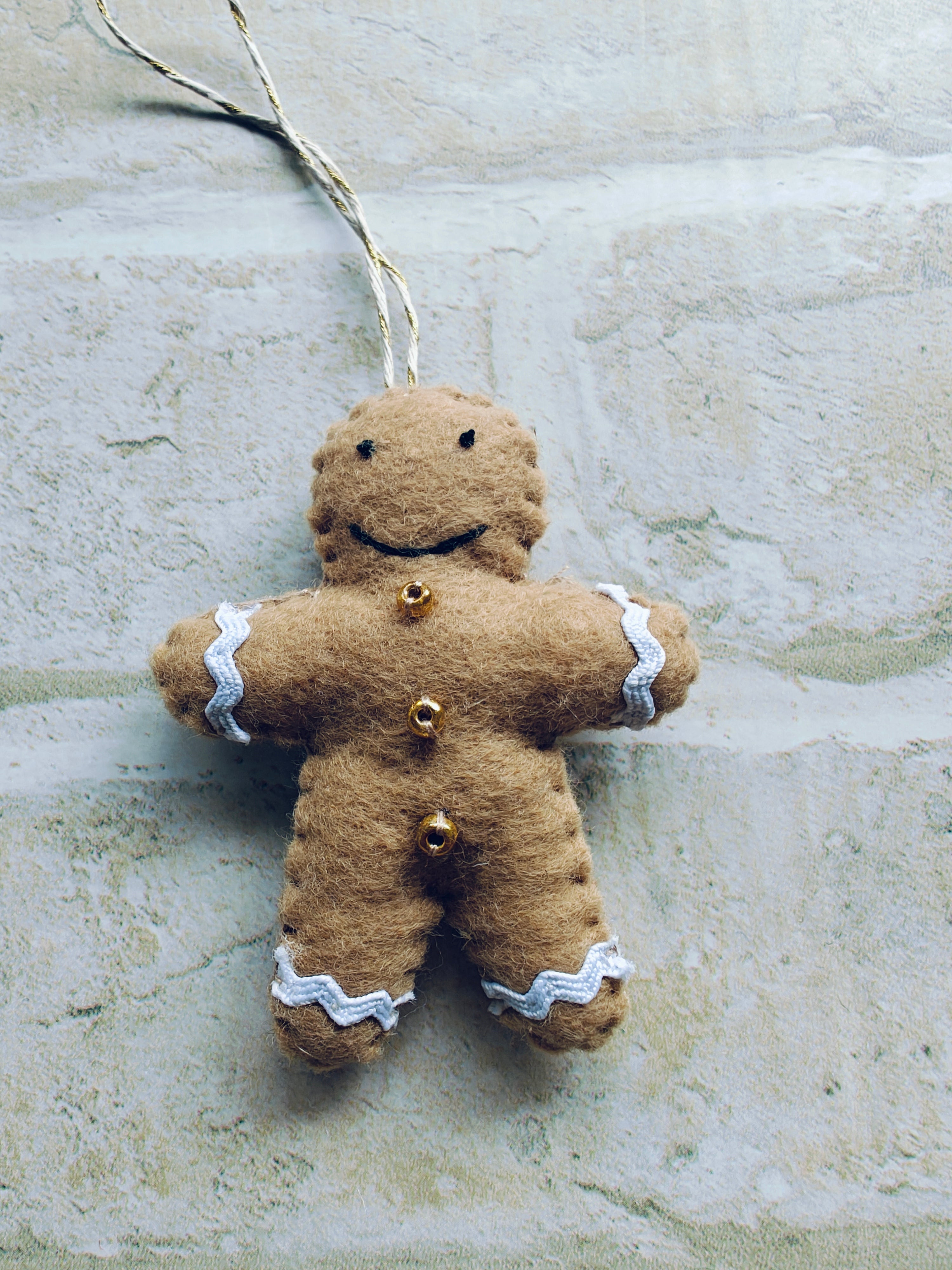Felt Gingerbread christmas ornament