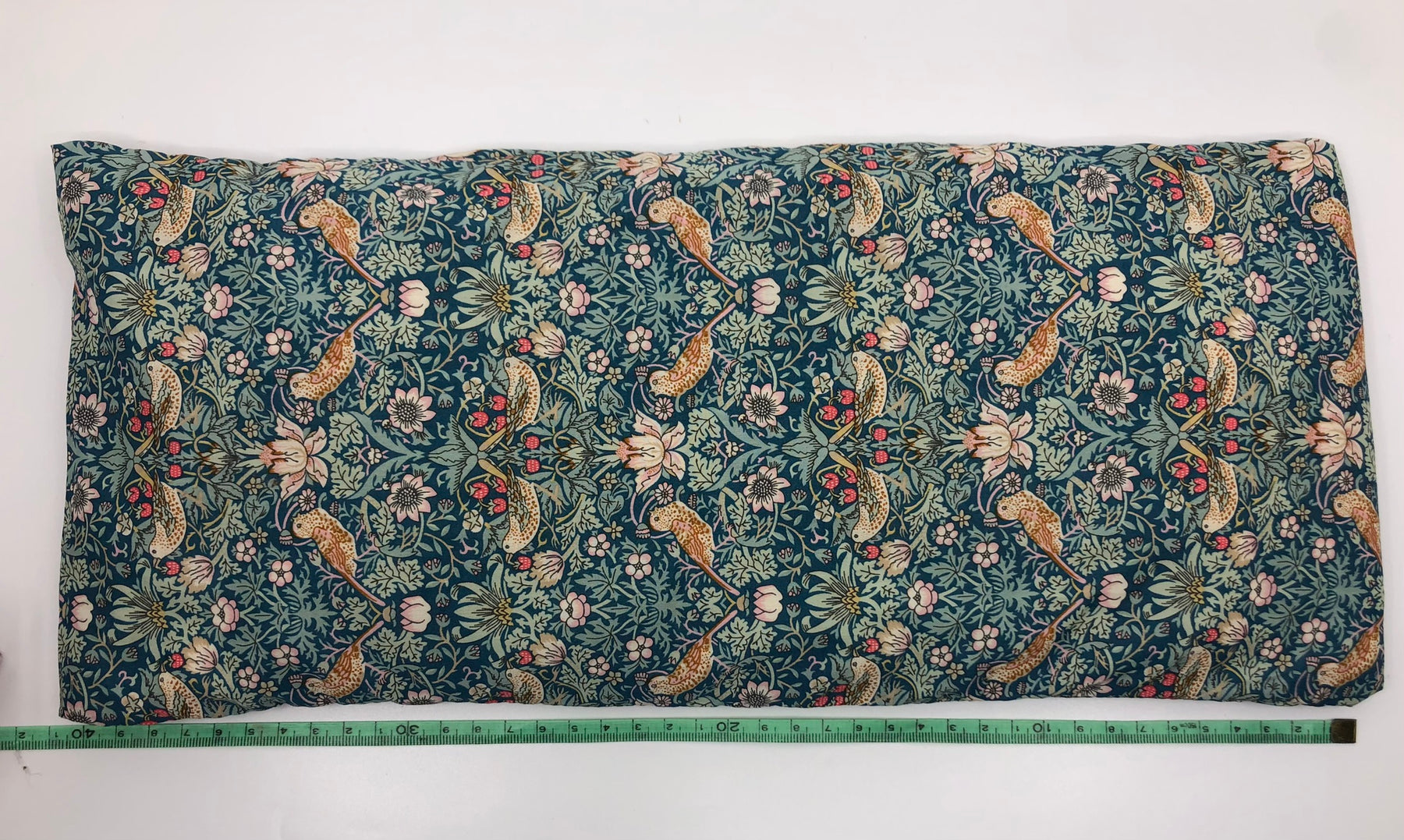 Wheat pack made with Liberty fabric outer layer and wheat in pouch inner layer