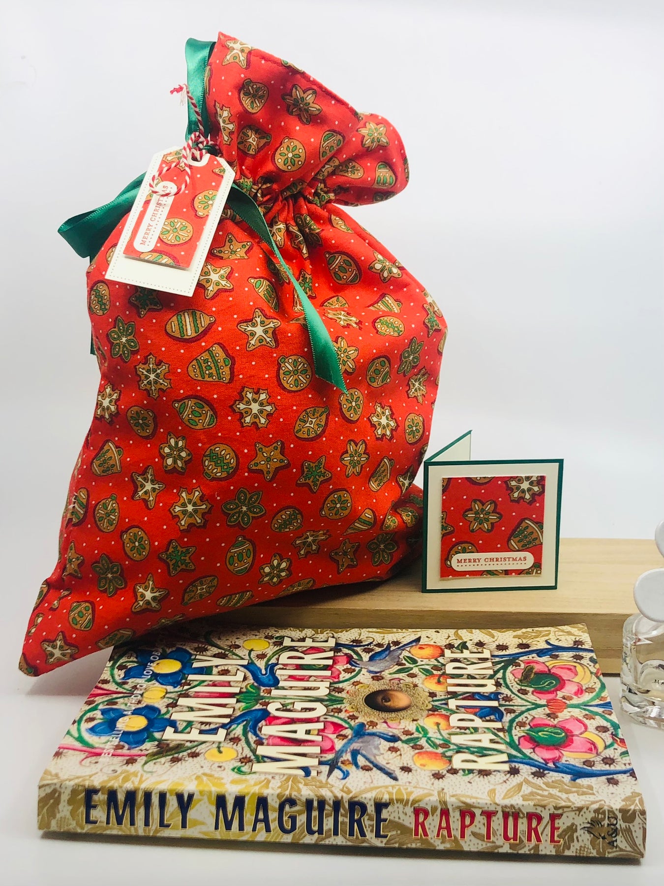 Small Santa Sack/Christmas gift bag / reusable gift bag