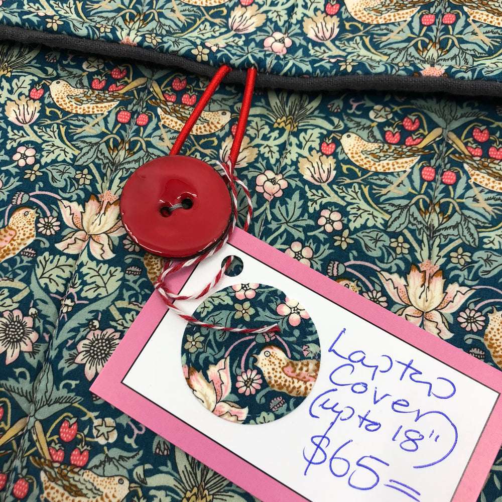 Lap top bag made from Liberty fabric