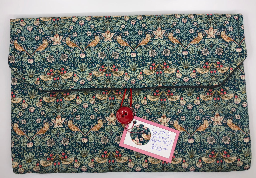 Lap top bag made from Liberty fabric