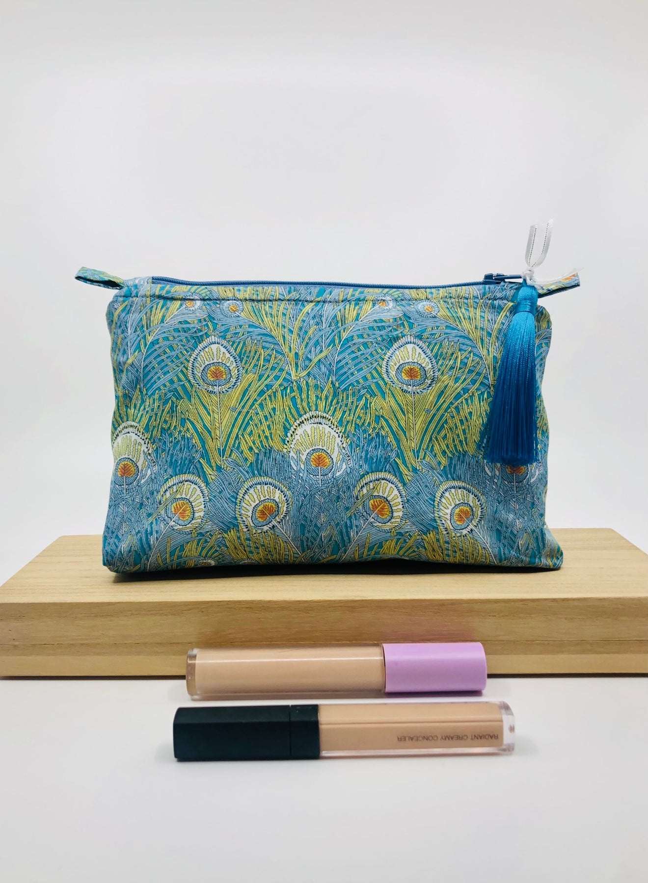 Liberty fabric zipper pouch, make up bag, toiletry bag