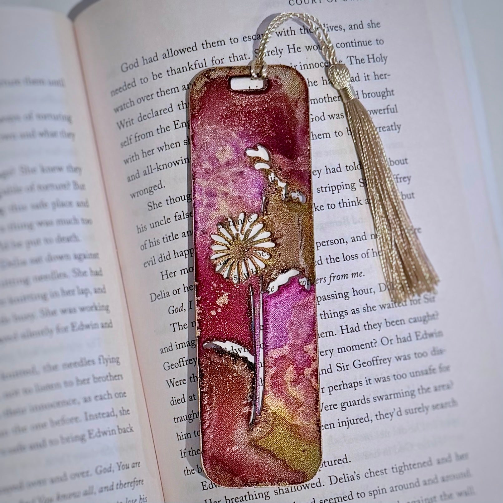 Hand-Painted Floral Bookmarks | Multiple colours