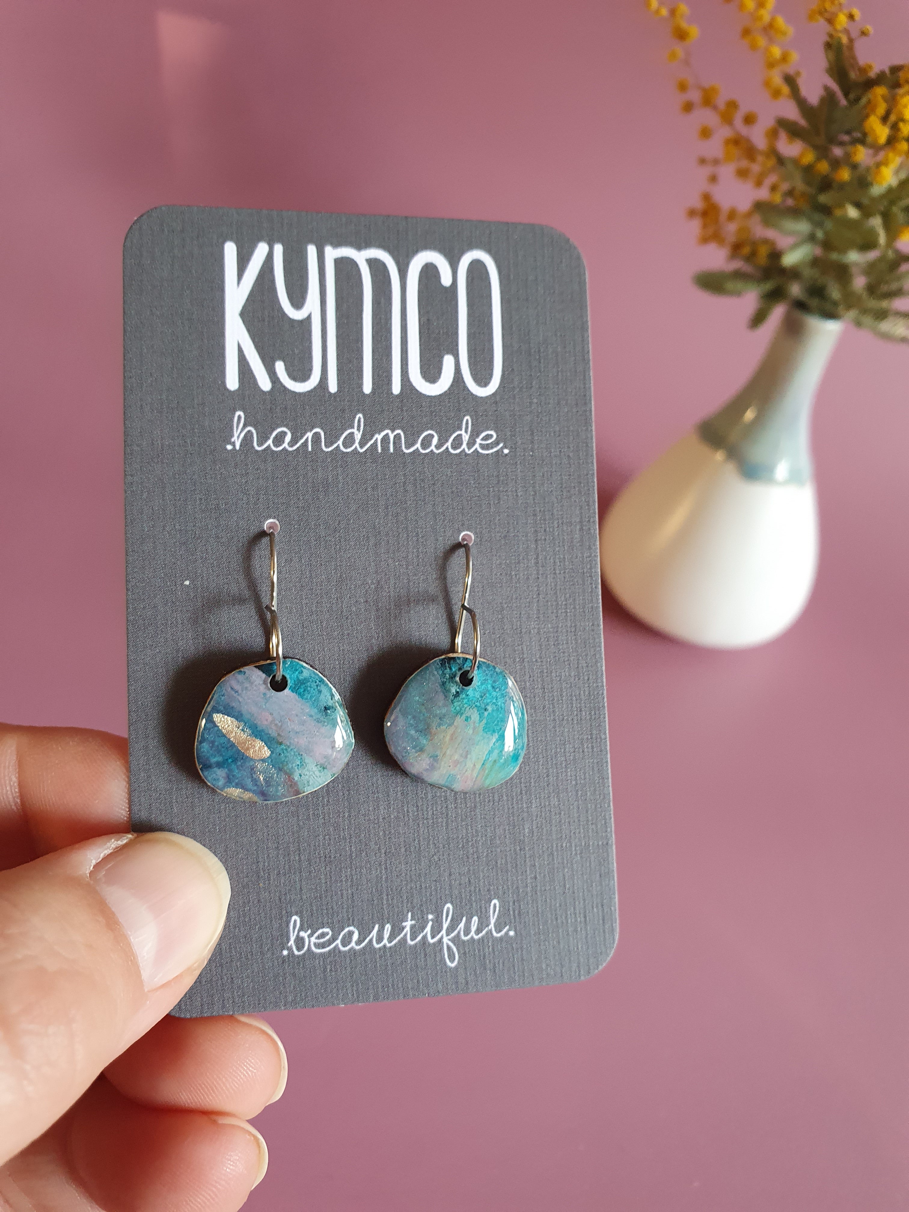 The Opal Daze Collection | Resin art earrings | Small dangles
