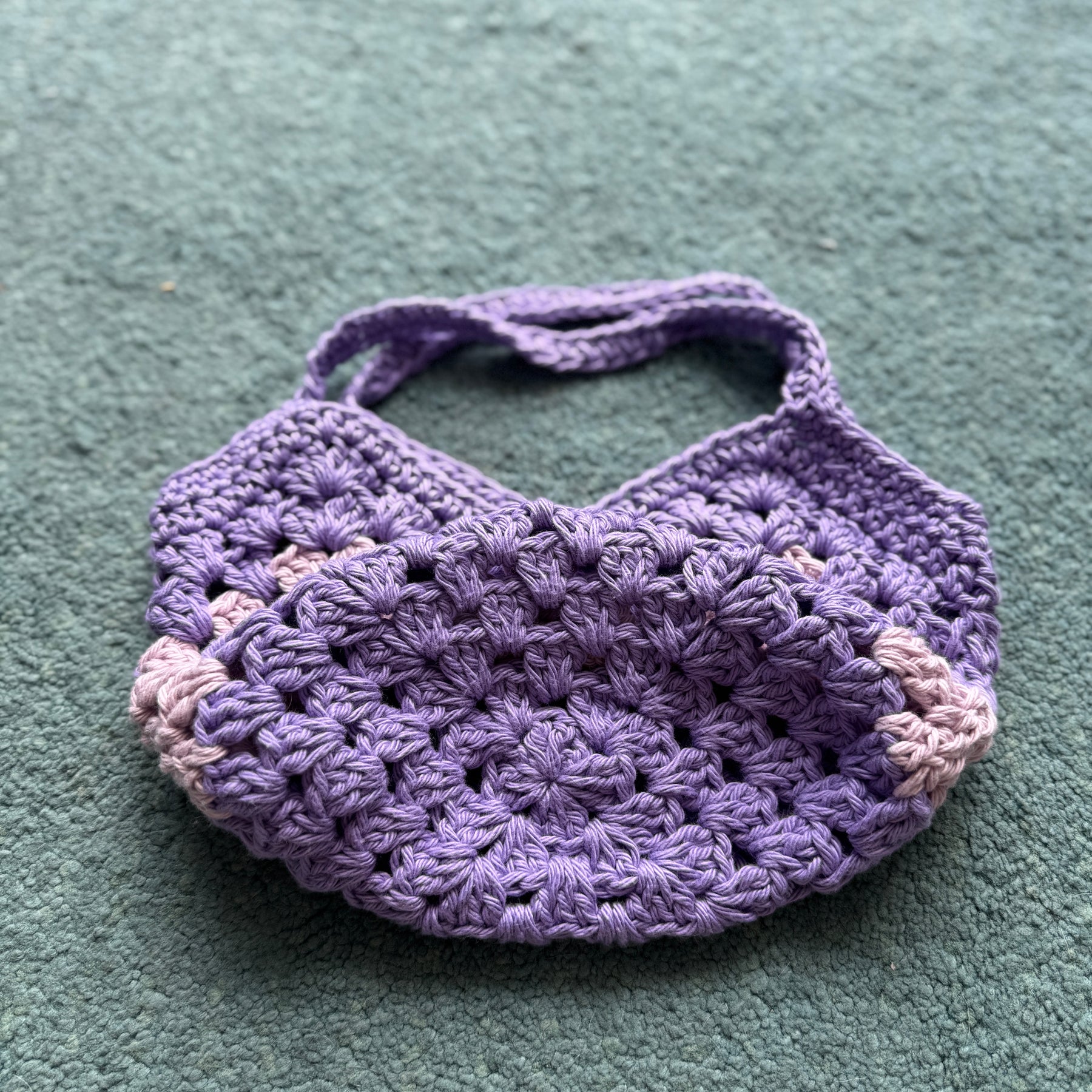 Crochet | Children + Teen Bags | Cotton | Mixed colours