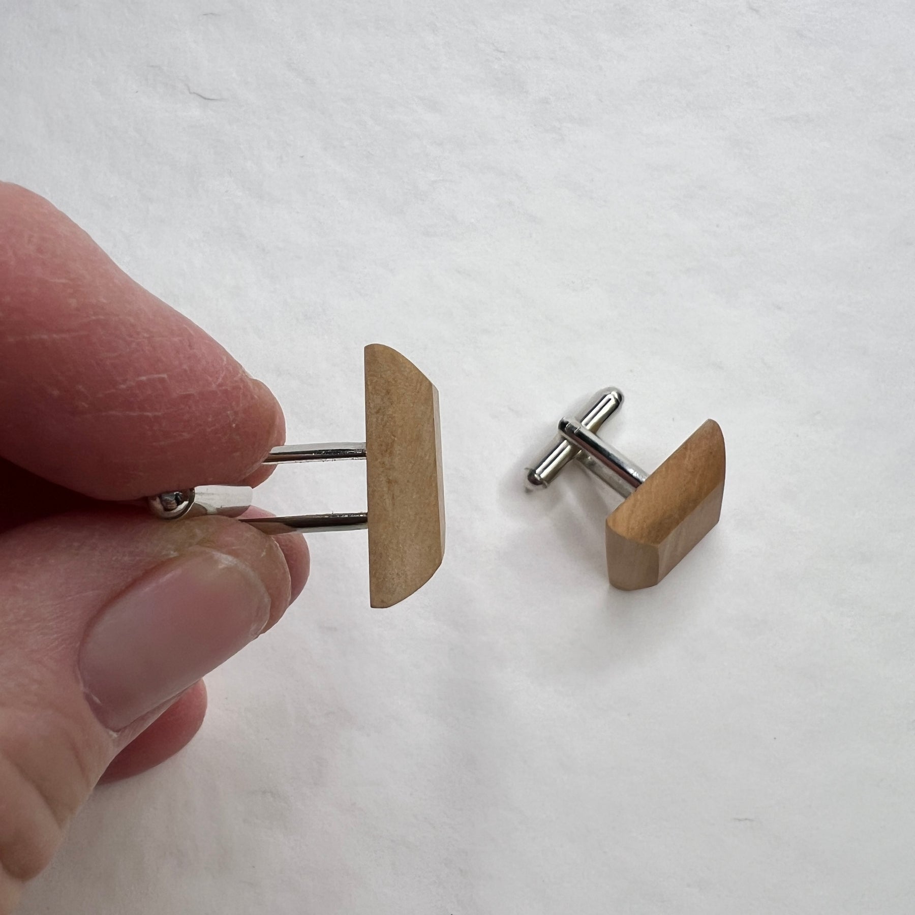 Unique Wooden Cufflinks - Handcrafted from Recycled Timber | Wedding Cufflinks