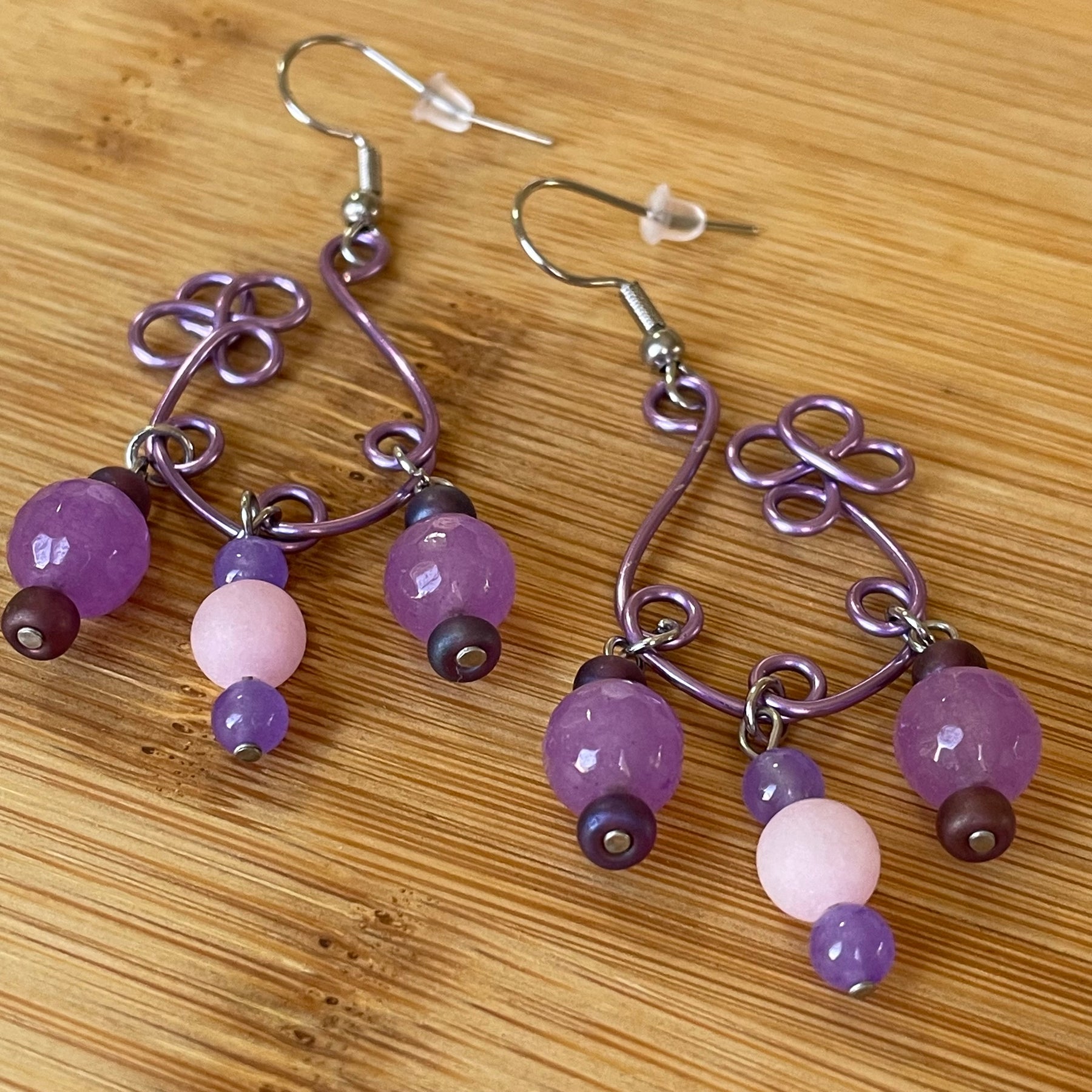 B’s Daisy Wire Gemstone Earrings