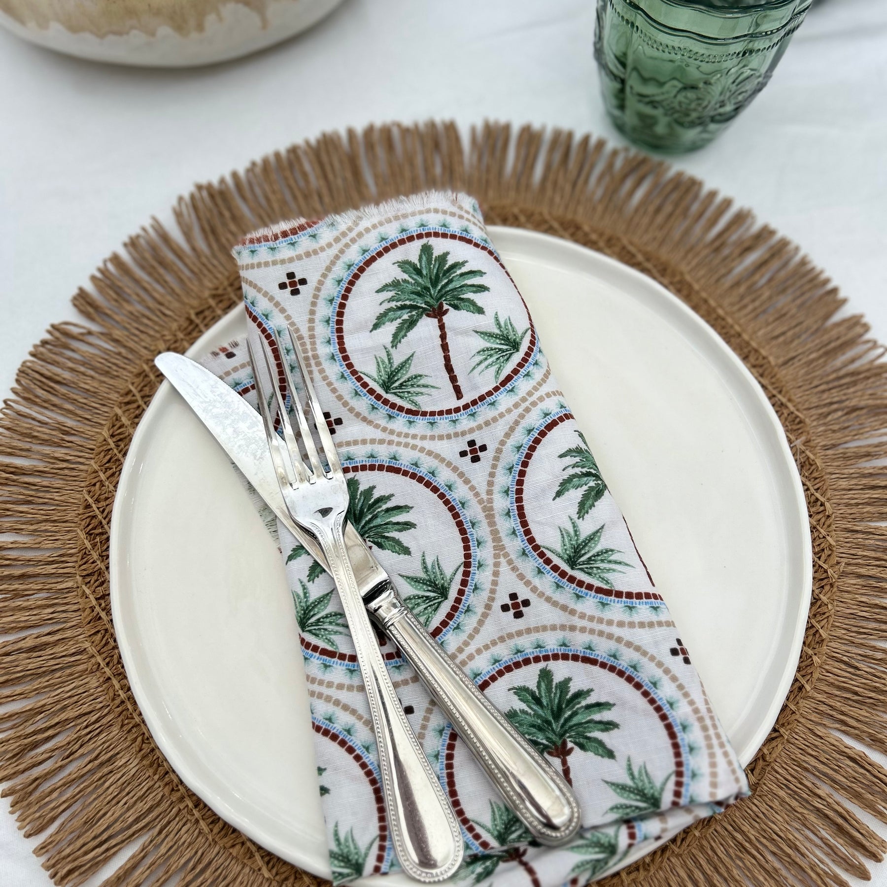 Pair of Napkins - Palm Trees