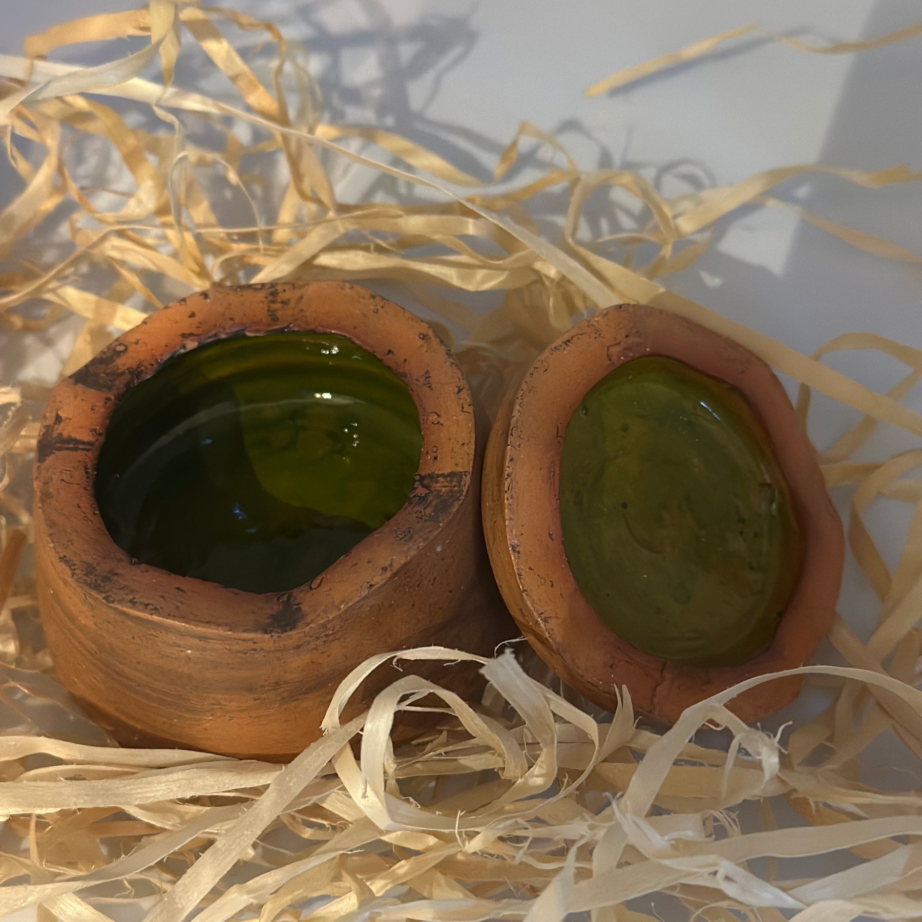 Lidded Vessel, Sawdust Fired.