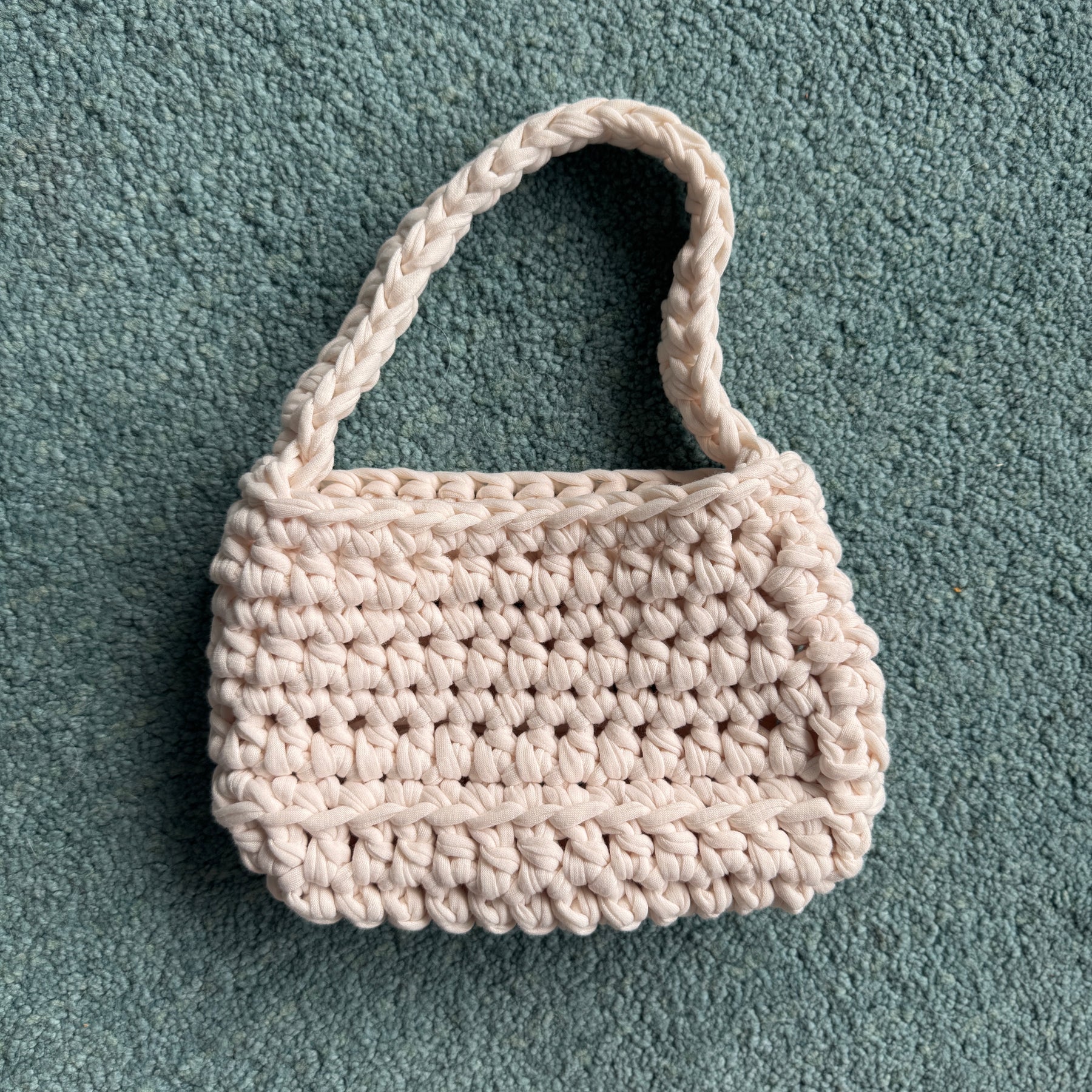 Crochet Handbag | Various Colours & Styles | Pink, Purple, Grey or White