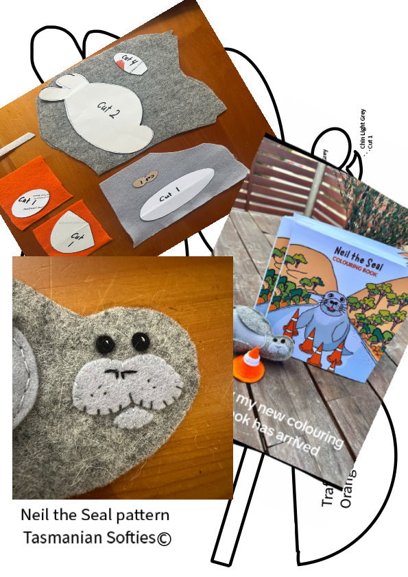 PDF Neil the Seal toy pattern download
