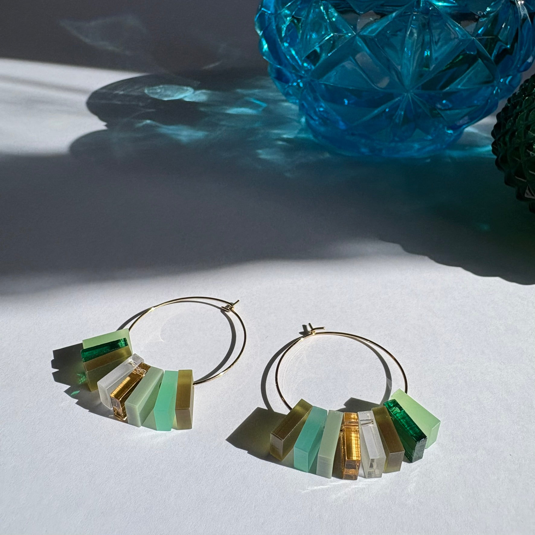 Summer Days 8 piece hoop Green / Gold