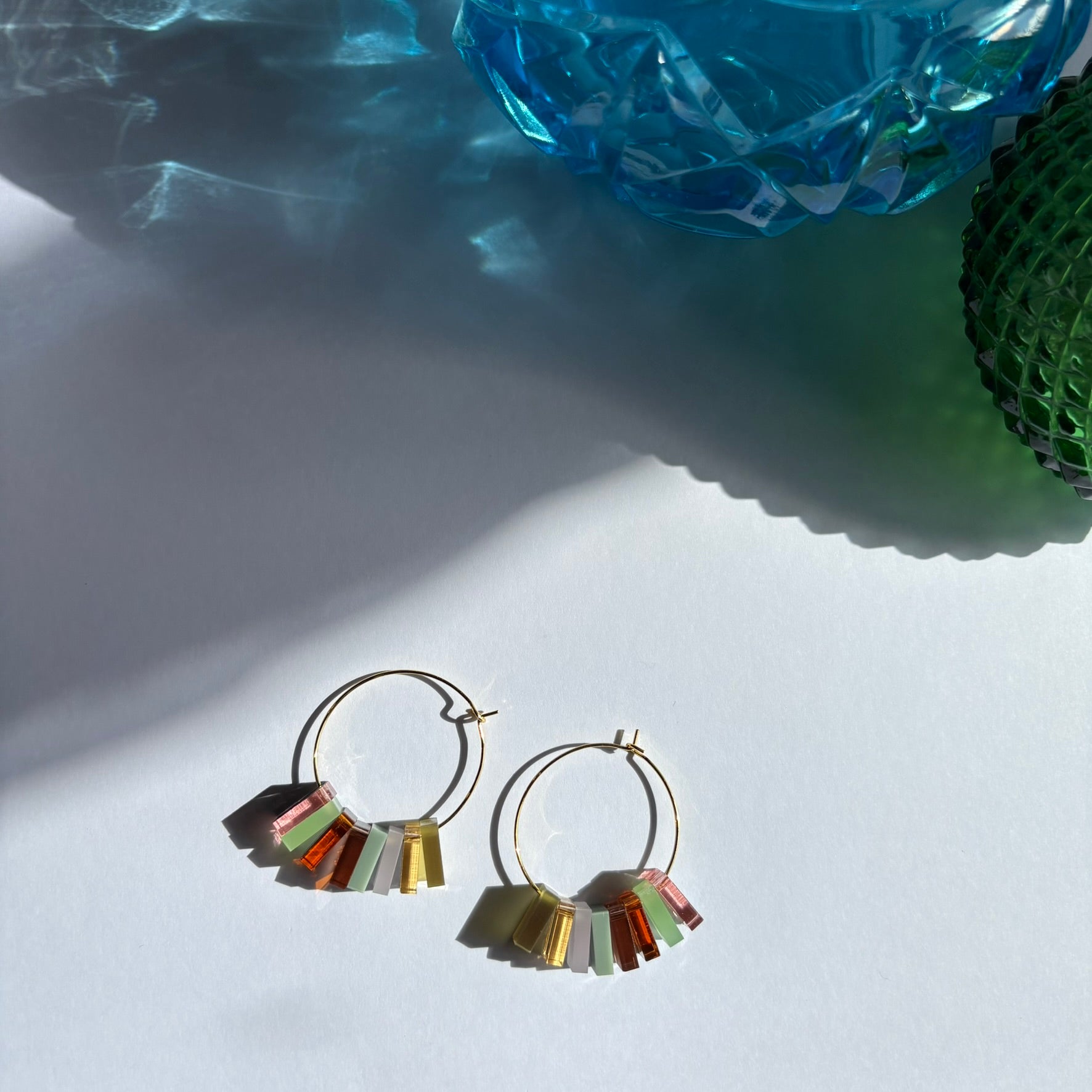 Summer Days 8 piece hoop Green / Amber