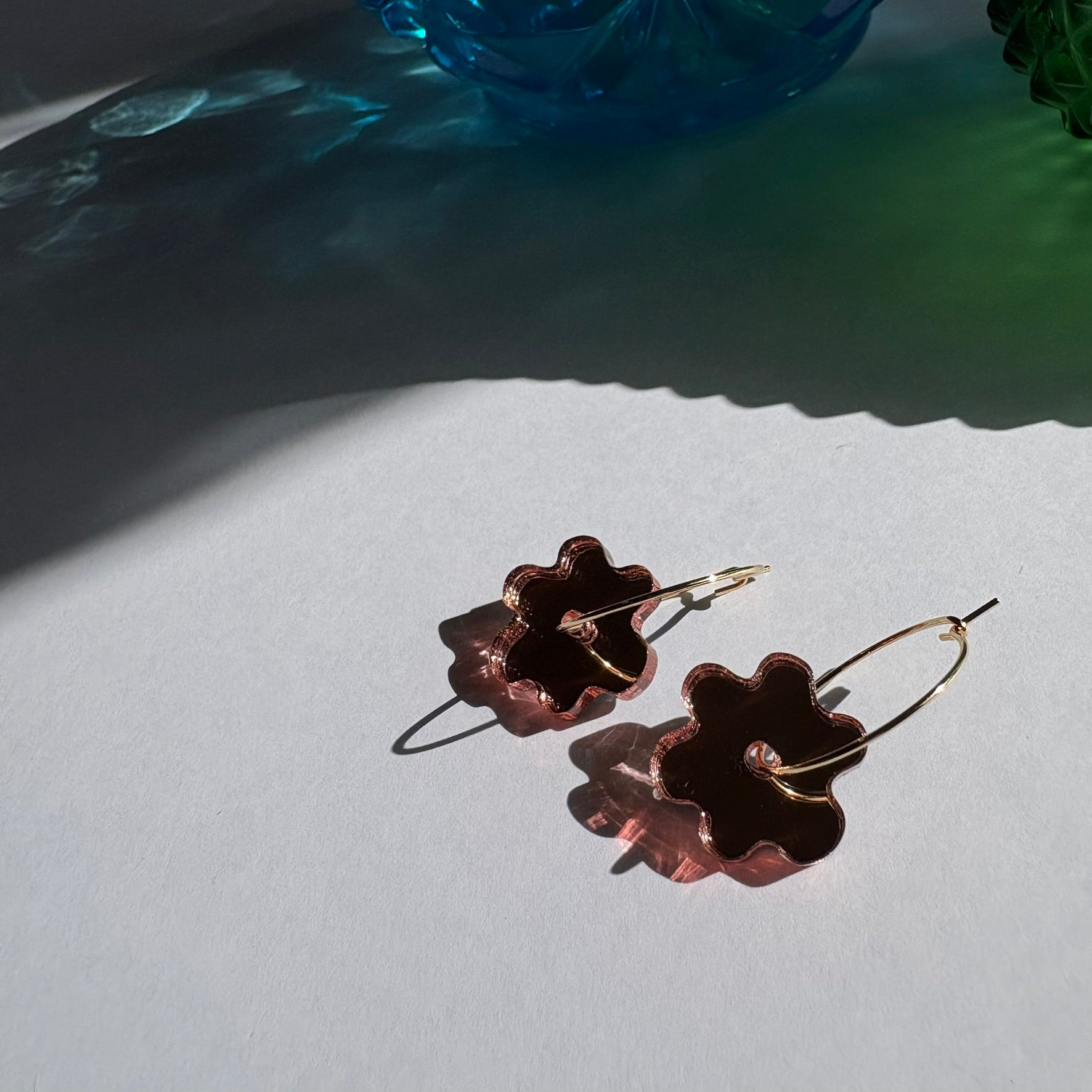 Bees Knees mini Flower hoop - Rose Gold