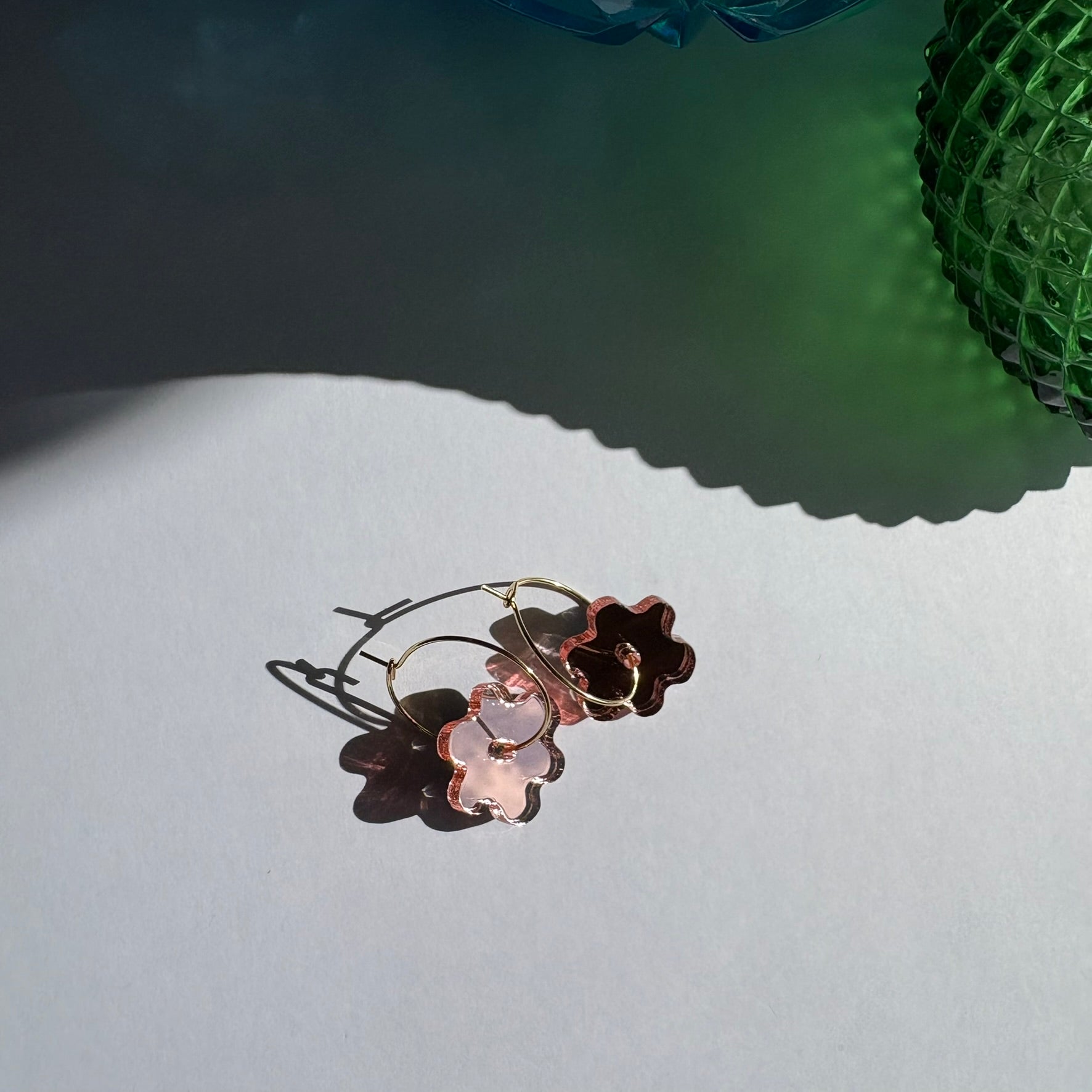 Bees Knees mini Flower hoop - Rose Gold