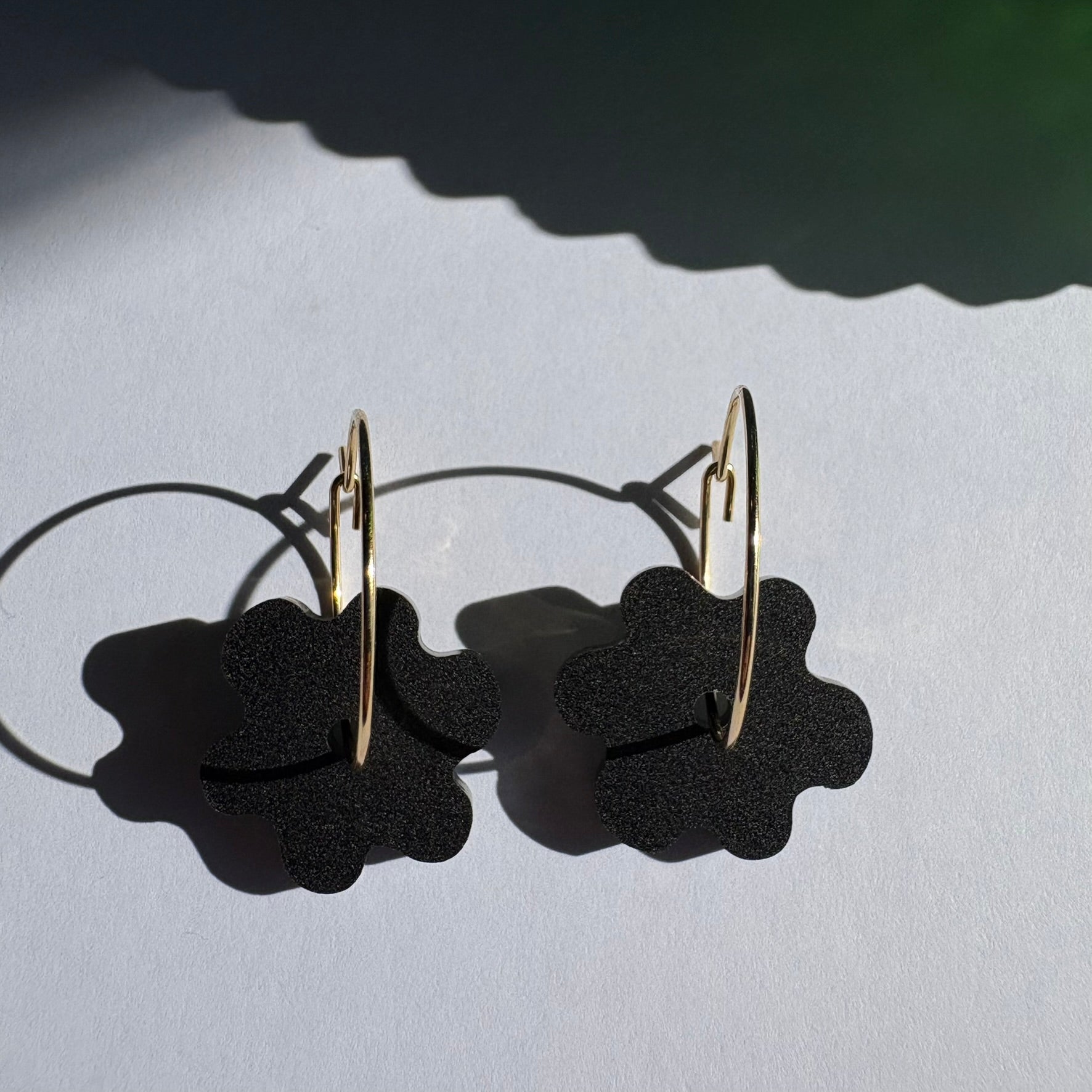 Bees Knees mini Flower hoop - Black