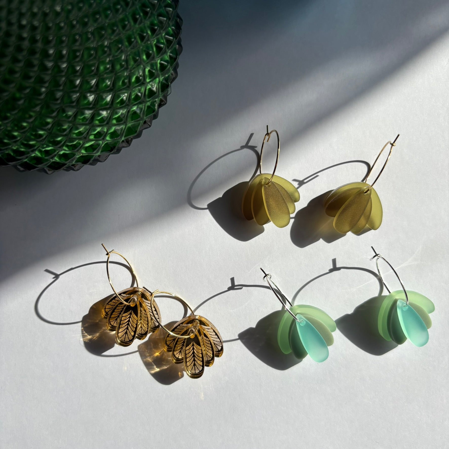 Fids Flower 3 Piece Olive Green Hoop