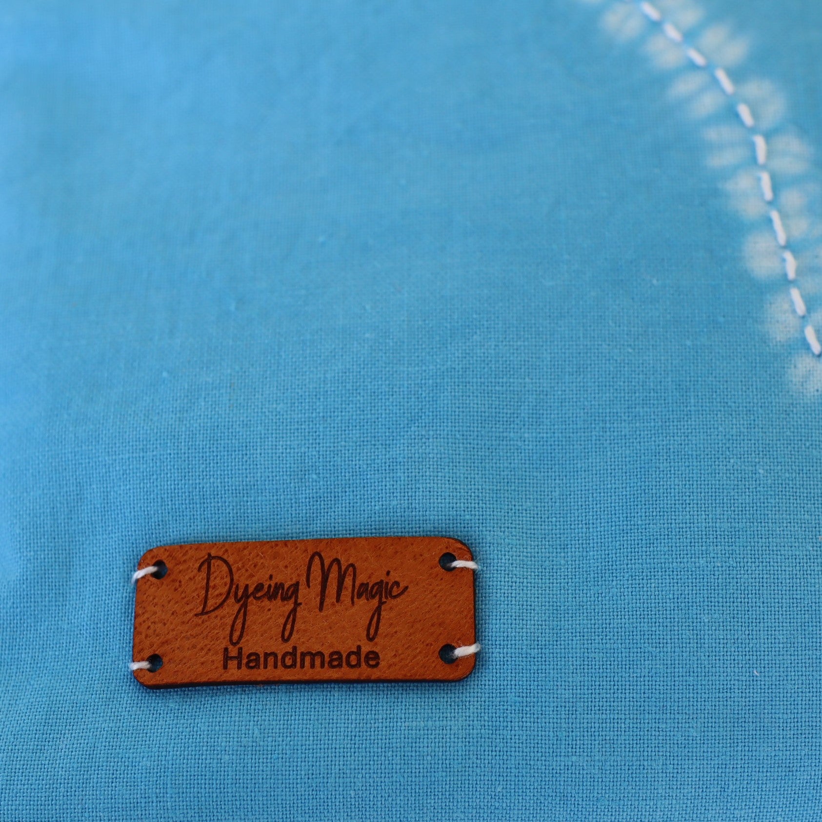 Shibori Dyed Zipper Bag, Blue