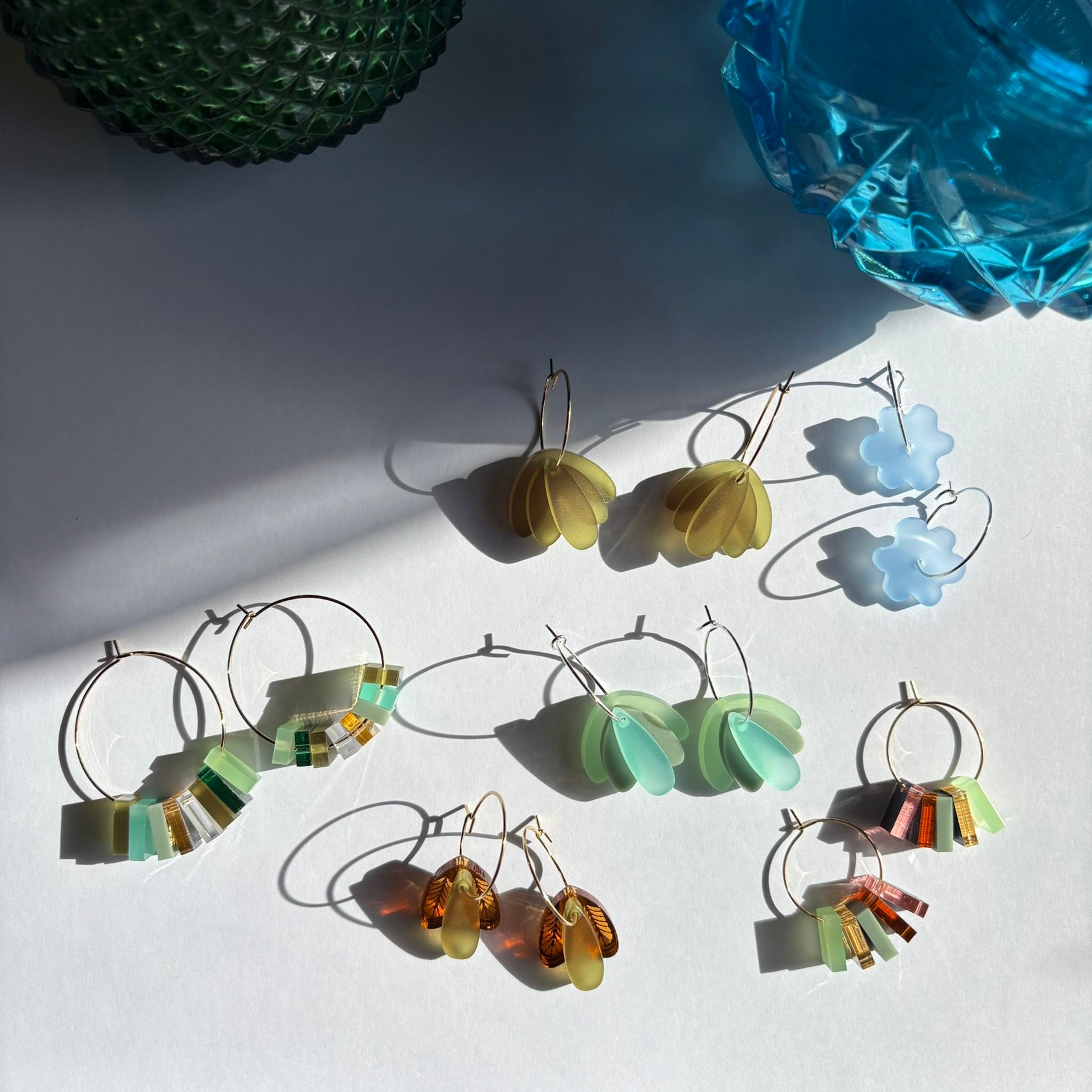 Bees Knees mini Flower hoop - Light Blue